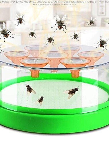  Trampa automática para moscas, matamoscas para casa, jardín, restaurante, trampa para moscas para atrapar cantina, máquina para moscas, trampa para insectos de interior