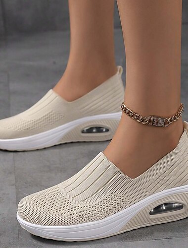  γυναικεία slip-on air μαξιλάρι αθλητικά παπούτσια – παπούτσια περπάτημα από δίχτυ που αναπνέουν για casual και αθλητικά