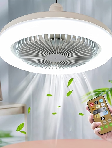  plafondventilator met licht afstandsbediening kabel e26 socket inclusief 10 inch ingesloten plafondventilator dimbaar 3 lichtkleuren, 3 snelheden led laag profiel inbouw plafondventilator voor keuken
