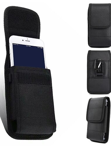  mobilväskor med stor kapacitet mobiltelefonhölsterpåse med bältesögla plånboksfodral fodral fodral midjeväska telefonskydd