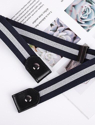  1 Stück elastischer Taillengürtel, verstellbare Taille, elastische Schnalle, elastischer Gürtel, keine Schnalle, Damen/Herren-Stretchgürtel, unsichtbarer elastischer Gürtel für Jeans, Hosen, Kleider