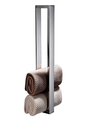  selbstklebender Handtuchhalter mit Haken, Handtuchhalter aus Edelstahl Sus304 für Badezimmer, Handtuchhalter für gerollte Handtücher 40 cm