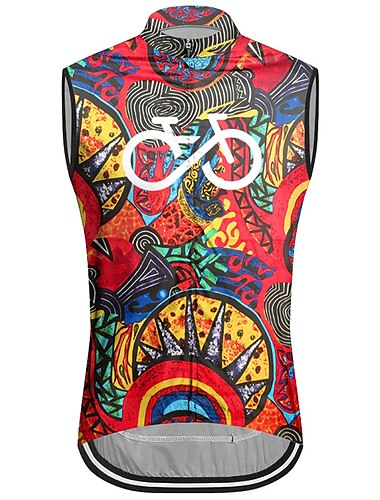  Hombre Chaleco de Ciclismo Maillot de Ciclismo Sin Mangas Bicicleta Chalecos Maillot Camiseta con 3 bolsillos traseros MTB Bicicleta Montaña Ciclismo Carretera Transpirable Secado rápido Dispersor de