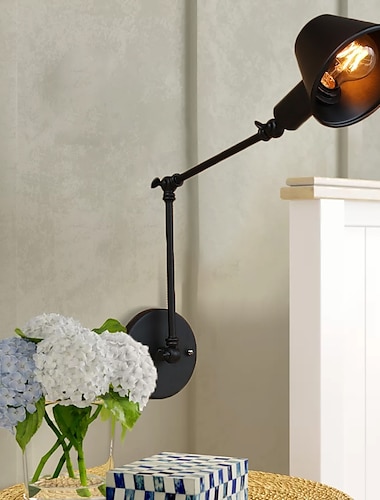  pays rétro / décoratif bras oscillant lumières applique murale en métal industrielle 110-120v / 220-240v led 6w / e26 / e27