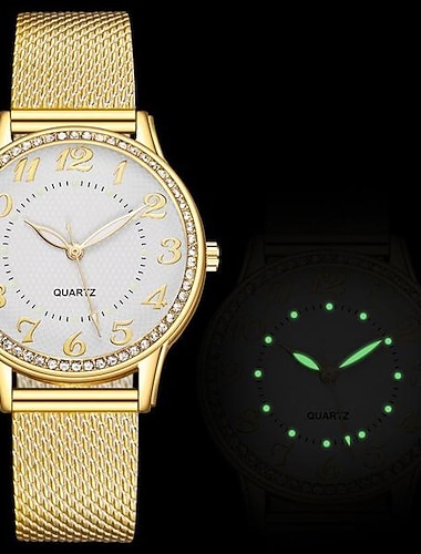  Damen Quarz uhr Minimalistisch Sport Modisch Lässige Uhr leuchtend Dekoration Legierung Beobachten