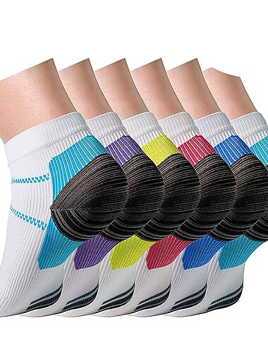  Calcetines de compresión para fascitis plantar para hombres y mujeres, circulación 10-15 mmhg, el mejor soporte para correr atlético, enfermeras, senderismo.