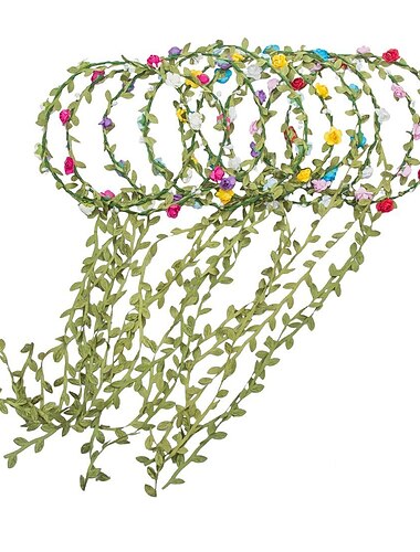  Dame Mädchen Mode böhmische Blumenkrone Blumengirlande Stirnbänder 10 Stück