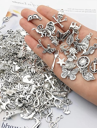  300 teile/satz legierung tibetischen silber anhänger ohrringe kleine anhänger diy schmuck zubehör