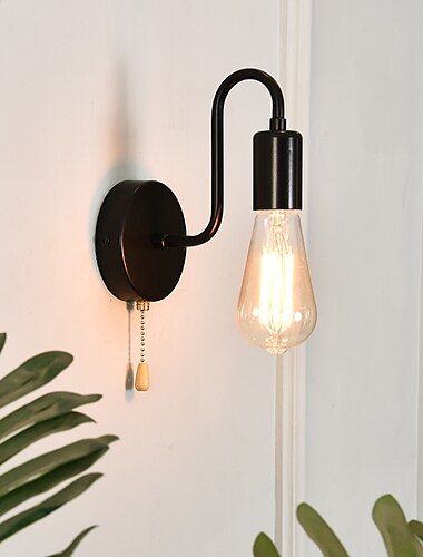  wandkandelaar lichtarmatuur indoor moderne badkamer e26 / e27 wandkandelaar gang blaker lichtarmatuur slaapkamer wandverlichting, led lamp niet inbegrepen 2 stuks