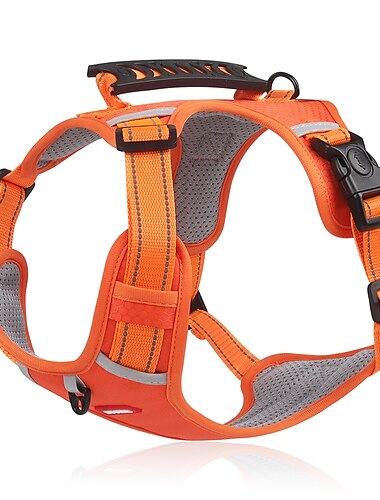  Chien Petits Animaux à Fourrure Harnais Réfléchissant Ajustable Portable Extérieur Marche Bloc de couleur 1 pc