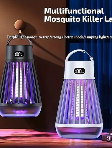  bug zapper επαναφορτιζόμενο φως εσωτερικού χώρου για κουνούπια και μύγες με κρεμαστό βρόχο ηλεκτρική λάμπα εξόντωσης φορητή παγίδα usb led για υπαίθριο κάμπινγκ στο υπνοδωμάτιο στο σπίτι