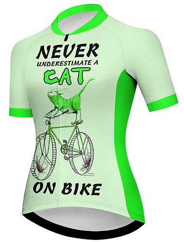  21Grams Damen Radtrikot fahrradbekleidung Fahrradtrikot Kurzarm Fahhrad Trikot Shirt mit 3 Gesäßtaschen MTB Mountain Rennrad Atmungsaktiv Schnelltrocknend Feuchtigkeitsableitung Reflexstreiffen Gelb
