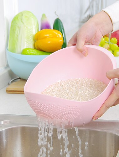  1-teiliges multifunktionales Küchenwaschkorbbecken: praktische Funktionen zum Waschen von Reis und zum Ablassen von Wasser & mehr – perfekt für alle Küchenanwendungen!