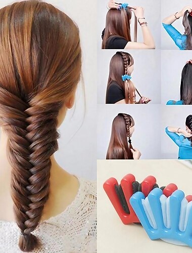  1 pz intrecciatore per capelli in spugna strumento multifunzionale per intrecciare i capelli treccia per capelli intrecciata a torsione francese accessori per lo styling dei capelli fai da te a forma