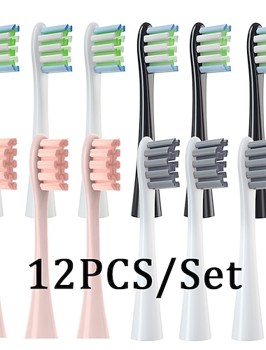  12pcs replacement brush heads for Oclean X/ X PRO/ Z1/ F1/ A/Air 2 /SE sonic electric toothbrush DuPont soft bristle nozzles