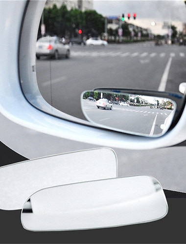  2 قطع زاوية واسعة مرآة عكسية العمياء مرآة الرؤية الخلفية للسيارة 360 درجة مرآة السيارة المساعدة العمياء مرآة mirro
