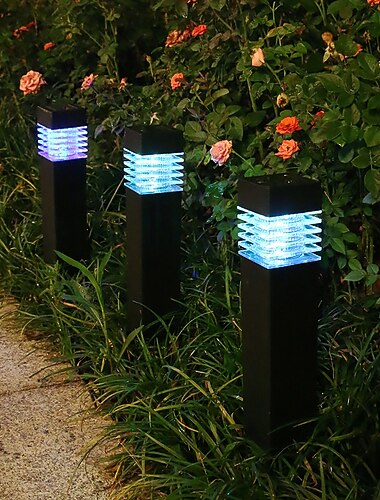  مصباح حديقة في الهواء الطلق led ip65 مقاوم للماء في الهواء الطلق حديقة عمود ضوء العمود مصباح الألومنيوم مسار الممر الطابق العشب المناظر الطبيعية الإضاءة المكونات في فيلا يارد مسار التخييم حزب الديكور