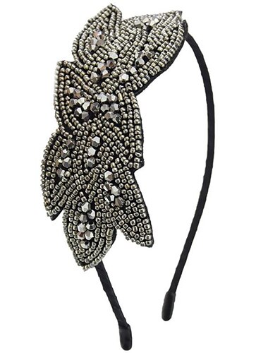  jaren 1920 flapper hoofdbanden voor vrouwen 20s vintage hoofddeksel strass kralen blad haarband haartoebehoren