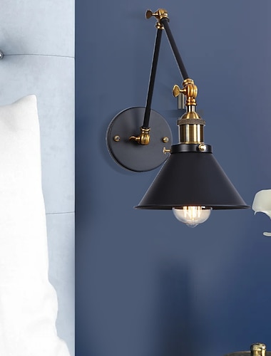 protection des yeux pays créatif bras oscillant lumières salon industriel magasins/cafés applique murale 110-120v 220-240v/certifié ce/e26/e27