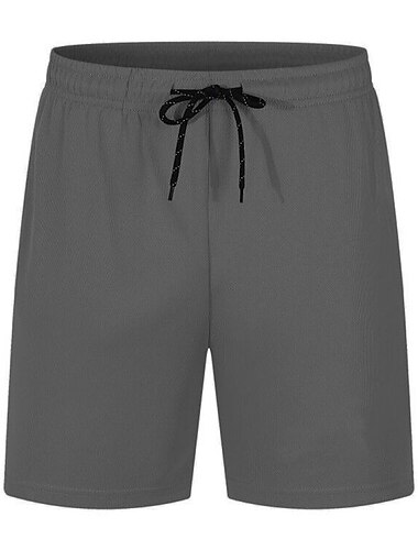  Men's Swimwear Swim Shorts Swim Trunks Plain Comfort Breathable Outdoor Daily Going out Fashion Casual Black White