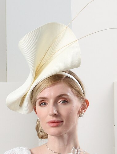  chapeaux chapeaux fibre naturelle fibre synthétique chapeau de paille soucoupe chapeau cloche chapeau soirée course de chevaux rétro britannique avec bowknot cap casque chapeaux