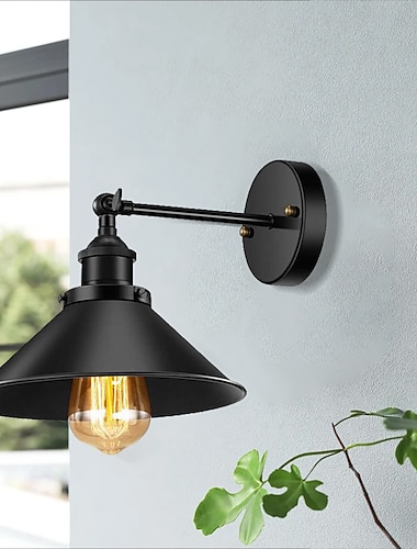  plug-in vegglampe retro vegglampe med pluggledning 240 grader industriell vegglampe med ul bryter for spisestue bad spisestue kjøkken soverom varm hvit