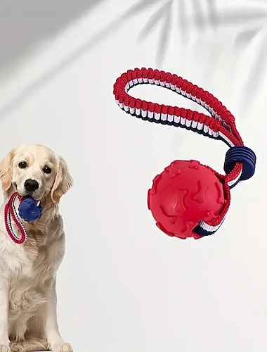  1kpl koiran köysi solmu lelu luukuvio pallo lemmikki poskilelu interaktiivinen lelu koiran purulelu lemmikkieläintarvikkeet