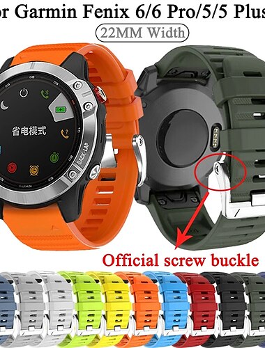  Pasek do zegarka na Garmin Fenix 7 7X 6 6X Pro Epix Pro 47mm 51mm Instinct 2X Approach S70 47mm S62 S60 Forerunner 955 945 Epix Marq Descent Quatix 22mm 26mm Silikon Zastąpienie Pasek Regulowany