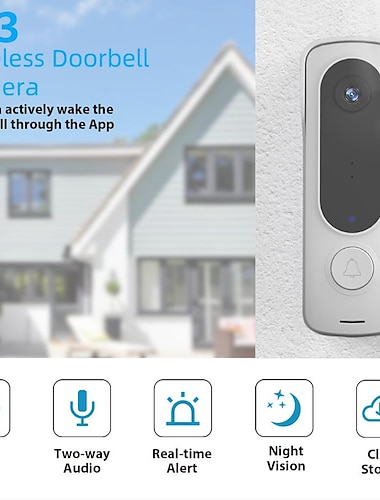  έξυπνο ασύρματο βίντεο κουδούνι ψηφιακή οπτική ενδοεπικοινωνία wifi κουδούνι πόρτας ηλεκτρονικό κουδούνι πόρτας 480p κάμερα ασφαλείας σπιτιού