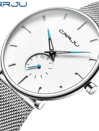  CRRJU Sport Herren Quarz Uhr Ultra-dünn Casual Minimalistisch Analog Quarz Uhr Wasserdicht Sport Uhr Männer Quarz Uhr Relogio Masculino