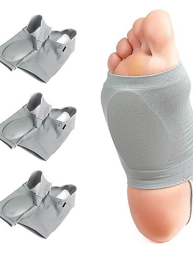  1 paar boogondersteunende compressievoetmouwen met gelpad – pijnverlichtende sokken voor plantaire fasciitis, platvoeten en herstel van voetpijn voor mannen en vrouwen