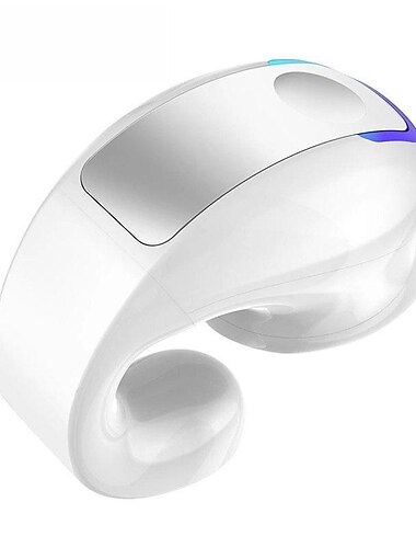  Schmerzfreies Tragen Ohrclip Ohrhörer TWS Bluetooth 5.3 Einzelohr Ohrhörer mit Mikrofon Geräuschunterdrückende Touchsteuerung Ohrhörer