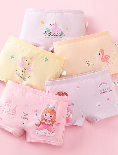  Kinderunterwäsche für Mädchen, niedlicher Cartoon, niedlicher Ausdruck, mittelgroß, Kinderunterwäsche, weibliche Baby-Shorts, Großhandel