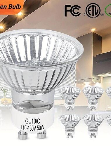  נורת הלוגן gu10 35w 50w mr16 gu10 base 220v נורת הלוגן הצפה נורות מדמה מנורת להבה