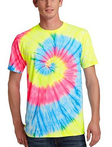  Schijf Tie-dye T-shirt Anime 3D Grafisch Voor Voor Stel Voor heren Dames Volwassenen Carnaval Maskerade 3D afdrukken Casual / Dagelijks