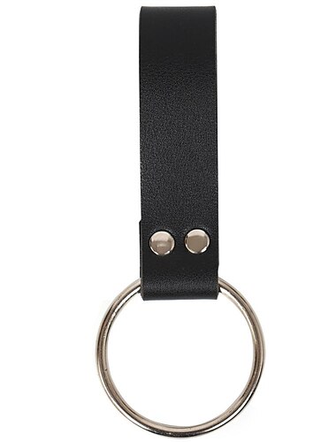  Waffenhaken, Riemen, mittelalterlicher Gürtel, Rock, Wanderungen, Doppelring, Kunstlederschlaufe, Renaissance-Accessoire für Erwachsene