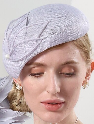  Καπέλα Σινάμα Πιατάκι καπέλο Καπέλο Pillbox Βραδινό Πάρτυ Ημέρα της Γυναίκας Γάμος Βρετανικό Με Λεπτομέρεια με πέρλα Ακουστικό Καπέλα