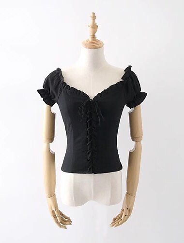  Carnaval Oktoberfest bier Kostuum Dirndl-blouse Oktoberfest / bier Beiers Bavarian Wiesn Traditionele stijl Weiden Dames Doek in traditionele stijl Blouses Top