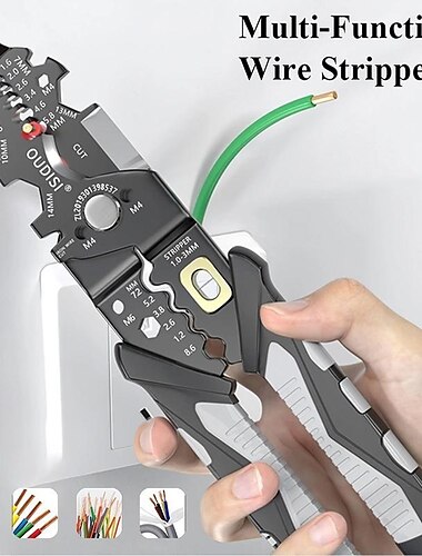  25 in 1 elektricien tang multifunctionele lange neus tang draad stripper kabel cutter terminal krimpen handgereedschap