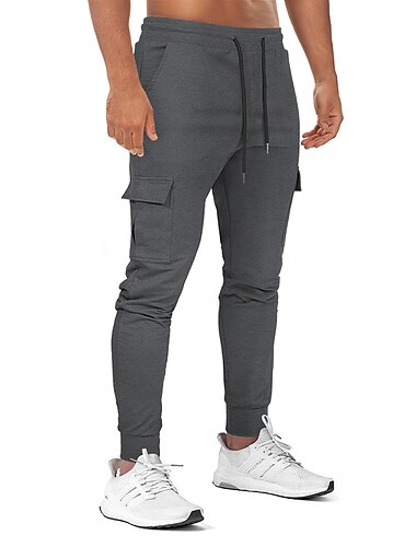  Herren Jogginghose Trainingshose Jogginghose Jogger Hose Hosen Tasche Glatt Komfort Atmungsaktiv Outdoor Täglich Ausgehen Modisch Brautkleider schlicht Schwarz Armeegrün