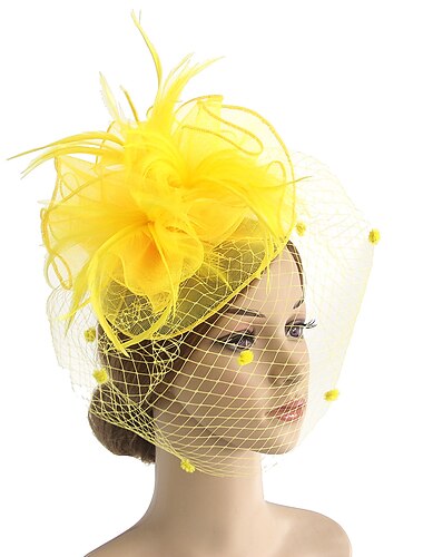  Elegant Derby Headpiece Fascinator Gentlewoman Fancy Dress Women's Carnival Party Derby Wedding Party Adults' Fascinator Spring & Summer