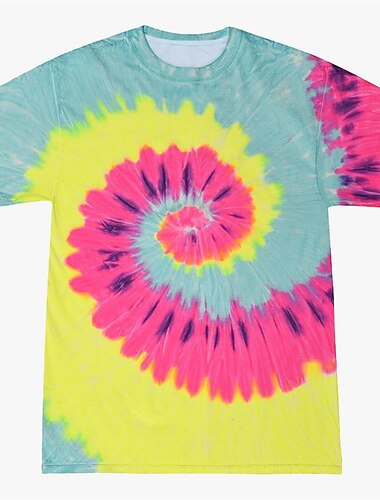  Ντίσκο T-shirt Tie Dye Anime 3D Γραφικό Για Για Ζευγάρια Ανδρικά Γυναικεία Ενηλίκων Μασκάρεμα 3D εκτύπωση Καθημερινά
