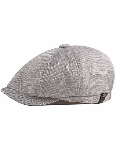  Herr Basker Newsboy hatt Svart Khaki grön Polyester Stylish 1920-talets mode Ledigt Utomhus Dagligen Utekväll Slät Solskyddskräm