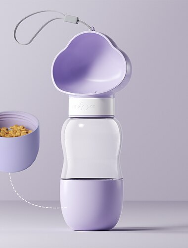  Ausgehender Wasserbecher für Hunde, tragbare Trinkflasche für Hunde, tragbarer Begleitbecher für Spaziergänger, Wasserflasche für Haustiere, Trinkwasser, Futterwasser und Trinkerzubehör