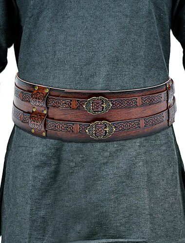  Retro / vintage Punk og gotisk Kostymer i middelalderstil Cosplay kostyme Maskerade Midjebelte Ren Faire Viking Ranger Elven Herre Dame Unisex Viking Halloween Karneval Maskerade Ytelse Stadie