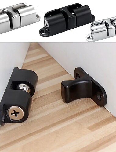  Topes magnéticos invisibles para puerta, soportes sin perforaciones, seguridad para bebés, antipellizcos, tapones para el suelo, protección de amortiguación, mejora del hogar, 1 ud.