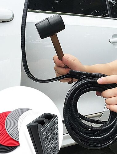  10 м защитная полоса для защиты от царапин на дверях автомобиля, защитная полоса для защиты от столкновений, автомобильная дверь со стальным автомобильным стайлингом, украшение автомобиля