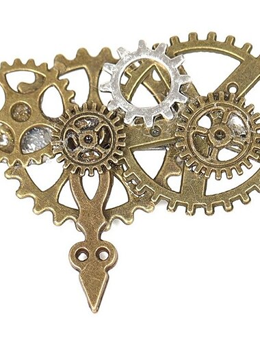  Herren-Steampunk-Brosche, Anstecknadel, Ruderbrosche, Schildbrosche, Anstecknadel, Abzeichen, Brosche, Vintage-Stil, mittelalterlich, für Herren, Krawatte, Mütze, Schal, Anzug, Smoking