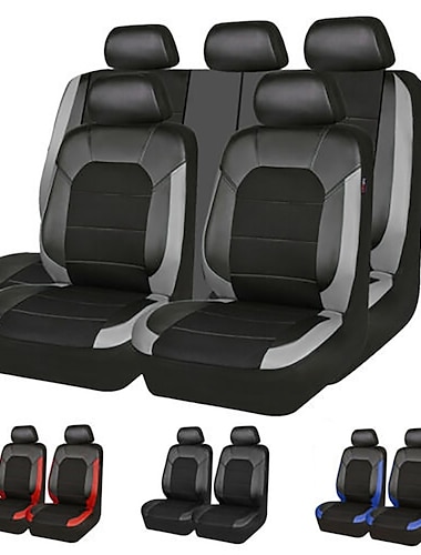  9 stuks Hoes Voor Autostoel voor Volledige set Waterbestendig Ademend Comfortabel voor Personenwagen / SUV / Automatisch