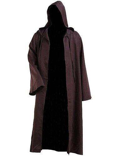  Retro / vintage Middelalderkostumer Cosplay kostume Maskerade Ren Faire Ridder Viking Ranger Ensfarvet Herre Viking Fantasi Karneval Maskerade Fest / aften Voksne Kappe